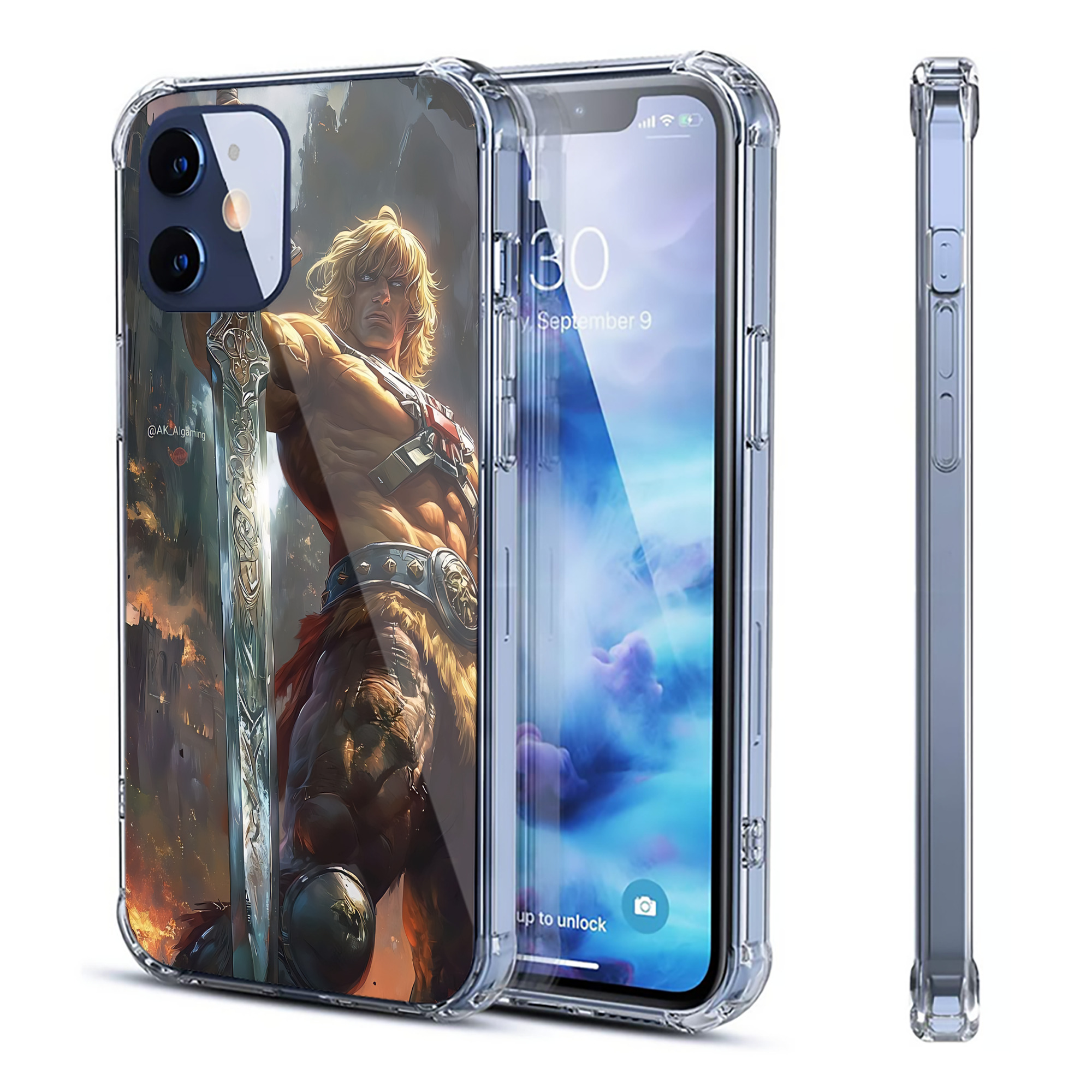（画像用） 北斗の拳 Fist of the North Star 【iPhone 12シリーズ対応】透明スマホケース（クリアソフトケース）